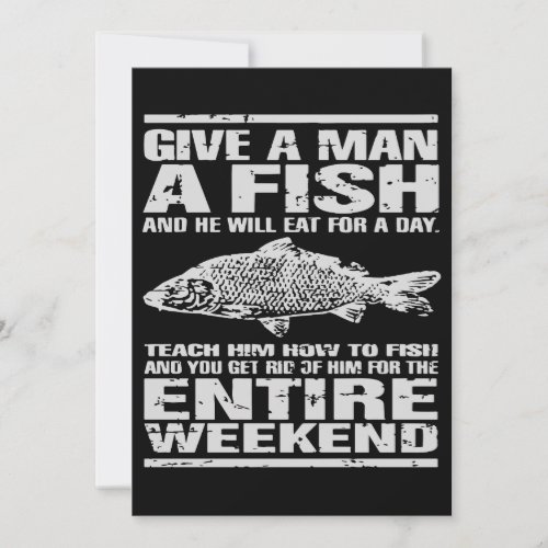 Give A Man A Fish Funny Carp Fishing Angling Gift