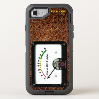 GIVE A SHITTE-O- METER (Horizontal) OtterBox Defender iPhone SE/8/7 Case