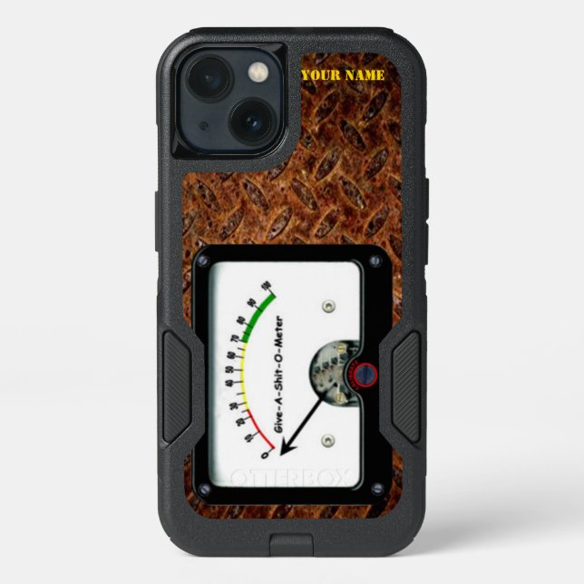 GIVE A SHITTE-O- METER (Horizontal) Otterbox iPhone Case (Back)