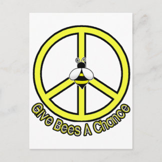 give bees a chance postcard