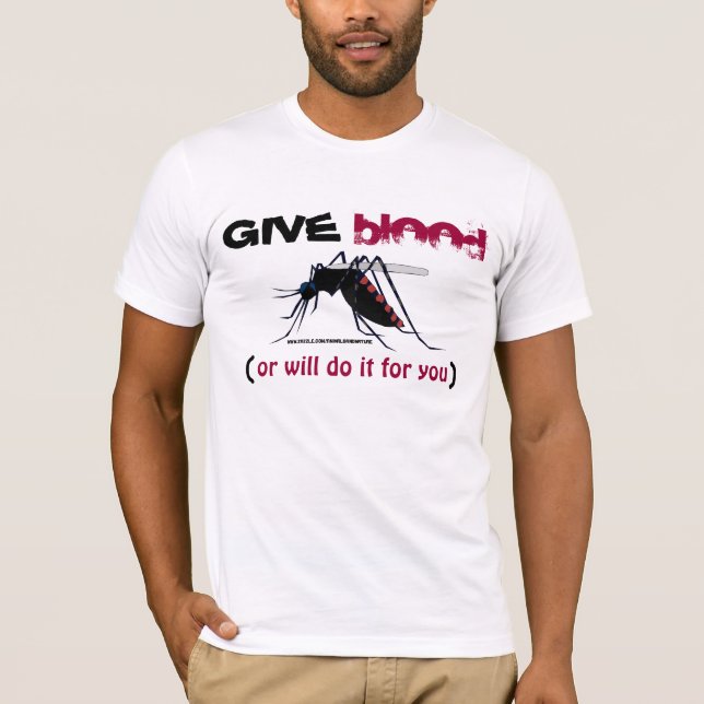 Give Blood Mosquito T-Shirt (Front)