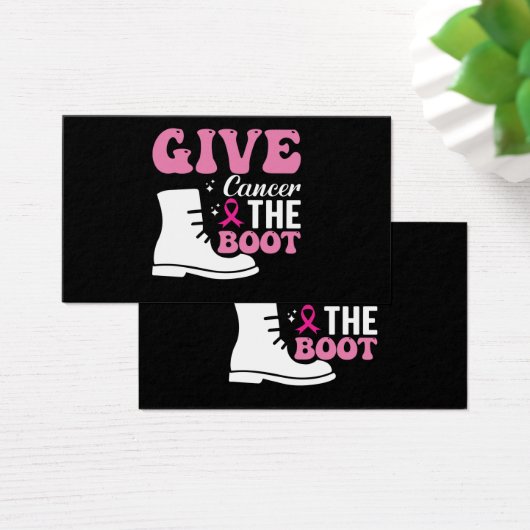 give cancer the boot breast cancer awareness (Desk)