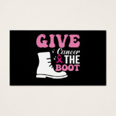 give cancer the boot breast cancer awareness (Back)