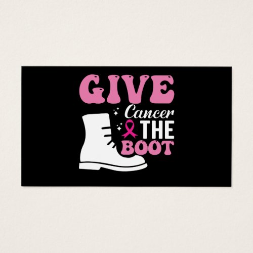 give cancer the boot breast cancer awareness