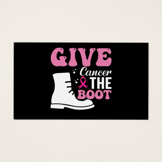 give cancer the boot breast cancer awareness (Front)
