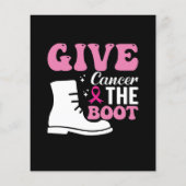 give cancer the boot breast cancer awareness (Back)