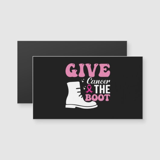 give cancer the boot breast cancer awareness (Front/Back)