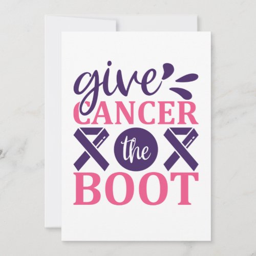 Give Cancer The Boot Breast Cancer Awareness Save The Date