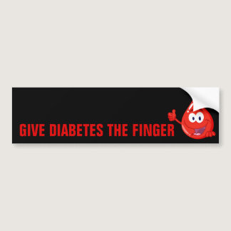 Give Diabetes the Finger Bumper Sticker