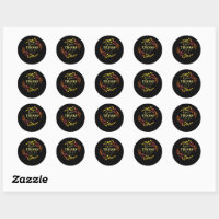 Rise Up and Pray Scripture Quote Classic Round Sticker, Zazzle