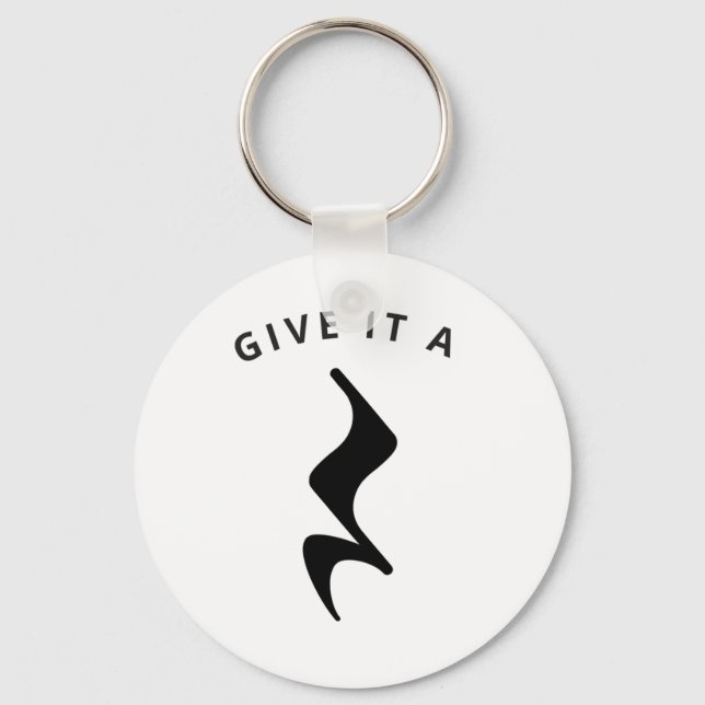 Give It  A Rest Musician Funny Music Humor  Keychain (Front)
