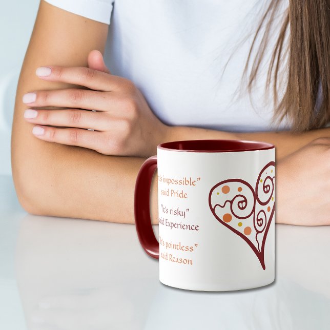Give it a Try Motivational Heart Mug (Creator Uploaded)
