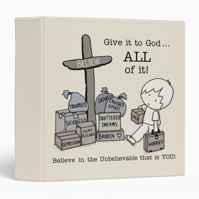 Give it ALL to God 3 Ring Binder (Front/Spine)