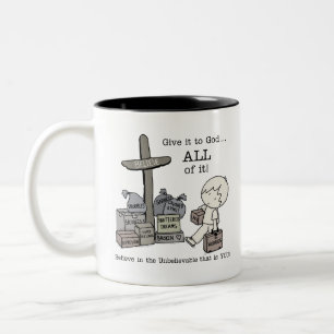 Give it ALL to God Two-Tone Coffee Mug