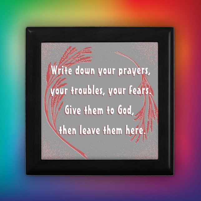 Give it to God Box (A thoughtful gift for anyone in a 12-step program, or for someone with a spiritual practice. )