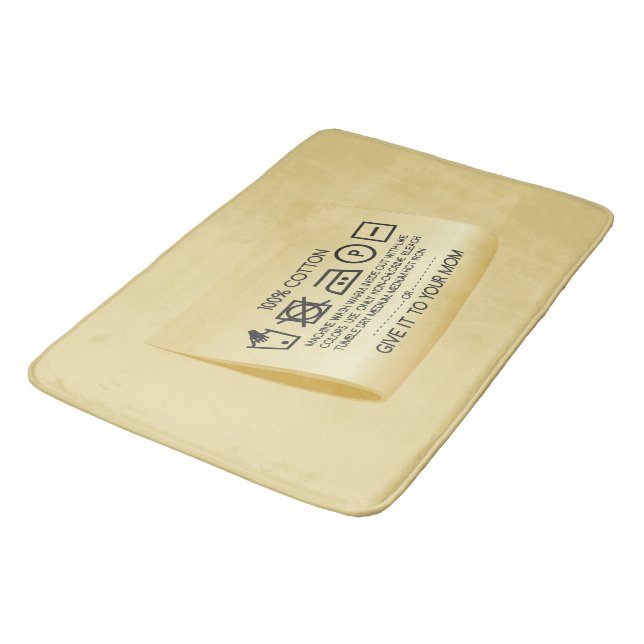 Give it to your mom 1 bath mat (Angled)