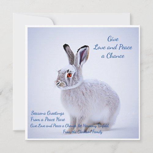 Give Love and Peace a Chance Card