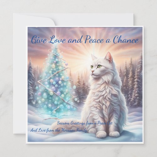 Give Love and Peace a Chance Global Harmony Card