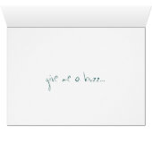 "Give Me a Buzz" Card (Inside Horizontal (Bottom))