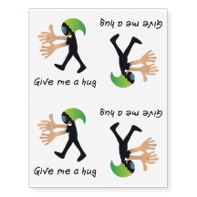 Give me a hug super cool & crazy temporary tattoo