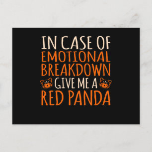 Give Me A Red Panda Cute Pet Animal Pandas Lover G Announcement Postcard