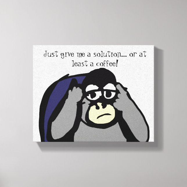 Give Me A Solution Canvas Print (Front)