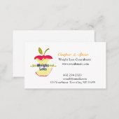 Give Me an Apple Unique Dietitian Nutritionist Business Card (Front/Back)