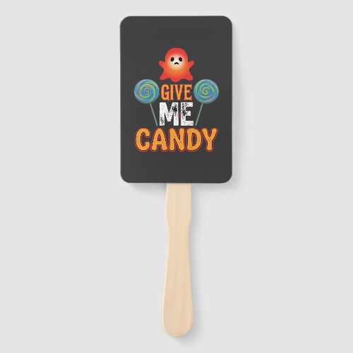 Give Me Candy Halloween Ghost_1 Hand Fan