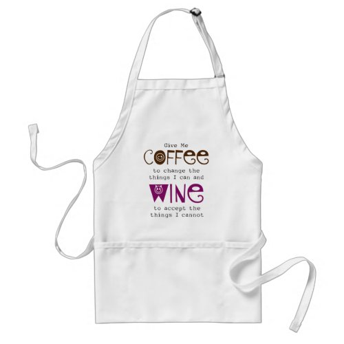 Give Me Coffee and Wine Apron