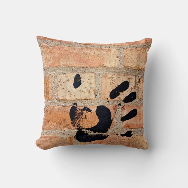 Give Me Five Throw Pillow (Front)
