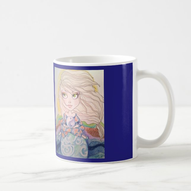 Give Me Inner Peace Fantasy Art Coffee Mug (Right)