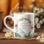 Give Me Jesus | Mountain Wildflower Monogram Coffee Mug<br><div class="desc">A beautiful floral mountain design framing the quote "In the morning when I rise give me Jesus". With mixed script and serif fonts, and your name on the back side. Add your custom wording to this design by using the "Edit this design template" boxes on the right-hand side of the...</div>