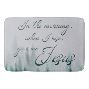 Give Me Jesus Pine Tree Bath Mat