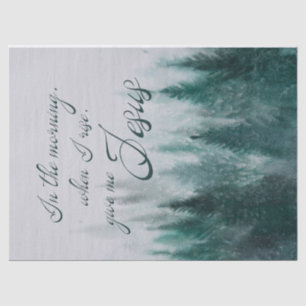 Give Me Jesus Pine Tree Tissue Paper