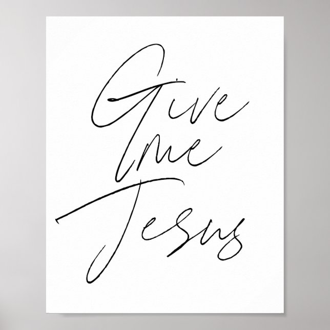 Give me Jesus Script Poster (Front)