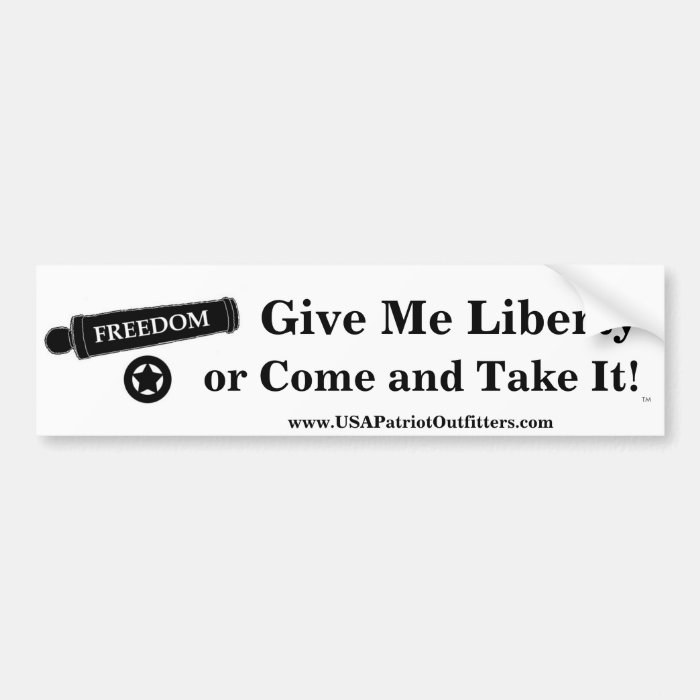 Give Me Liberty 1.1 Bumper Stickers