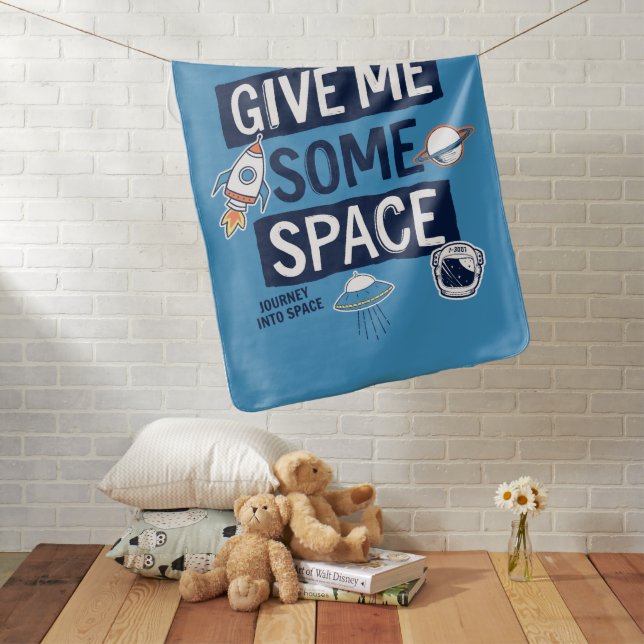 Give Me Some Space Baby Blanket (In Situ)