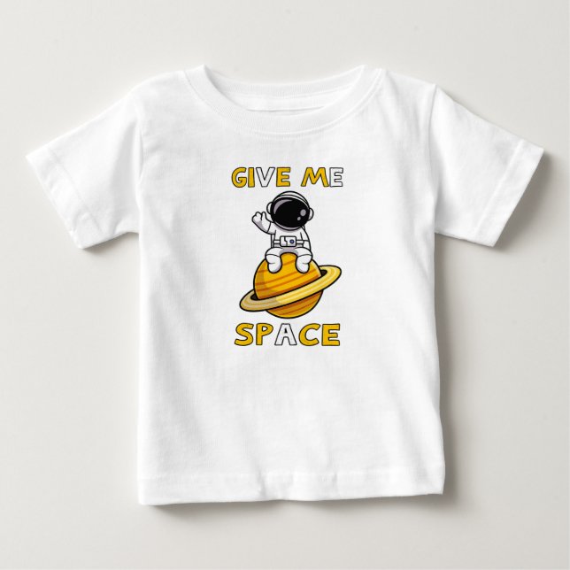 GIVE ME SPACE Cute Astronaut Space Lover Tee (Front)