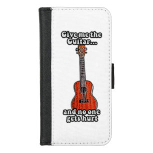 Give me the guitar and no one gets hurt. colorful iPhone 8/7 wallet case