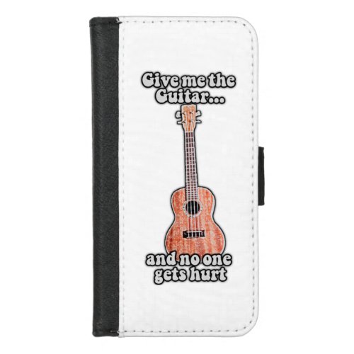 Give me the guitar and no one gets hurt vintage iPhone 87 wallet case