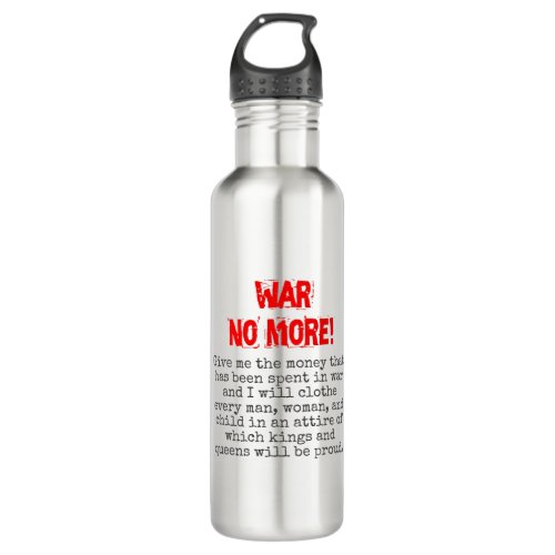 Give Me The Money That Has Been Spent _ Anti_War Q Stainless Steel Water Bottle