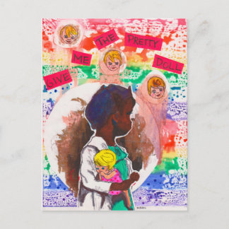 Give Me the Pretty Doll Postcard