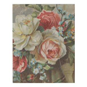 Give me thine heart Antique Cottagecore Valentine Faux Canvas Print