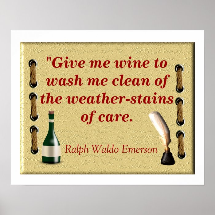 Give me wine poster