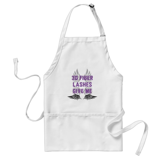 Give me wings adult apron (Front)