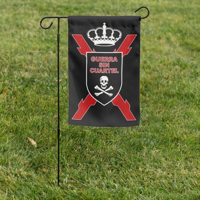 GIVE NO QUARTER GARDEN FLAG (In SItu)