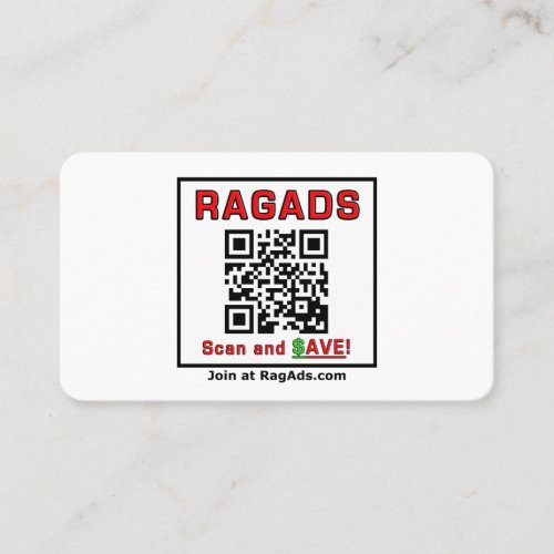 Give out RAGADS business cards and GET PAID