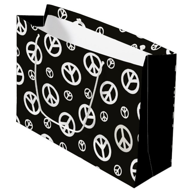 Give Peace a Chance 1 Large Gift Bag (Front Angled)