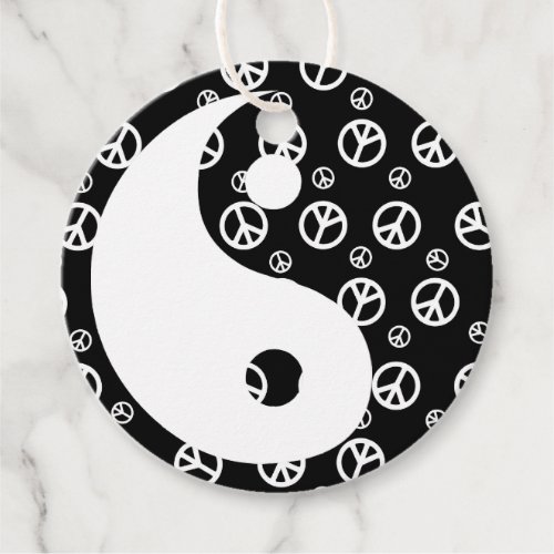 Give Peace a Chance 1 Yin and Yang Favor Tags