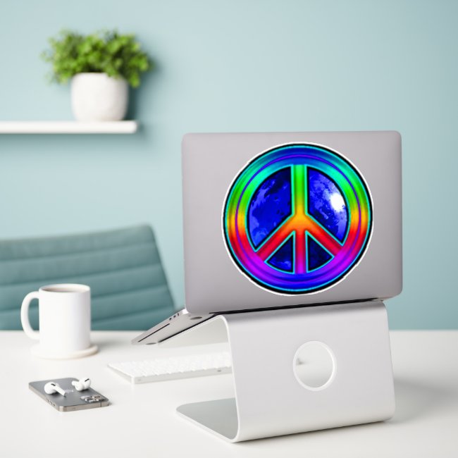 Give Peace a Chance Custom-Cut Vinyl Sticker